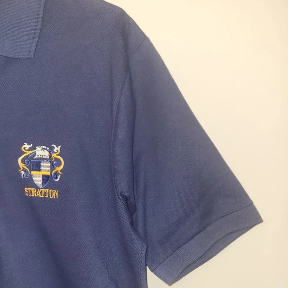 THE PERFECT SHIRT COMPANY Polo Large Stratton embroidery MADE IN USA LOT E16 - Picture 7 of 8